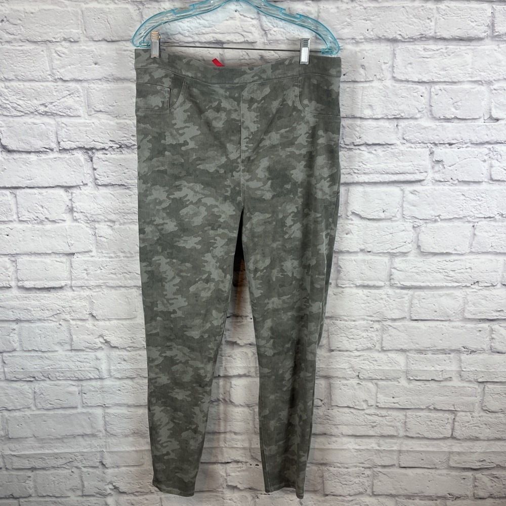 Spanx Women's Y2K Athleisure Stetch Flattering Ankle Grey Camo Leggings 2X - Picture 7 of 8